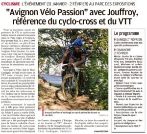 Papier Cyclo Cross du 15 janvier