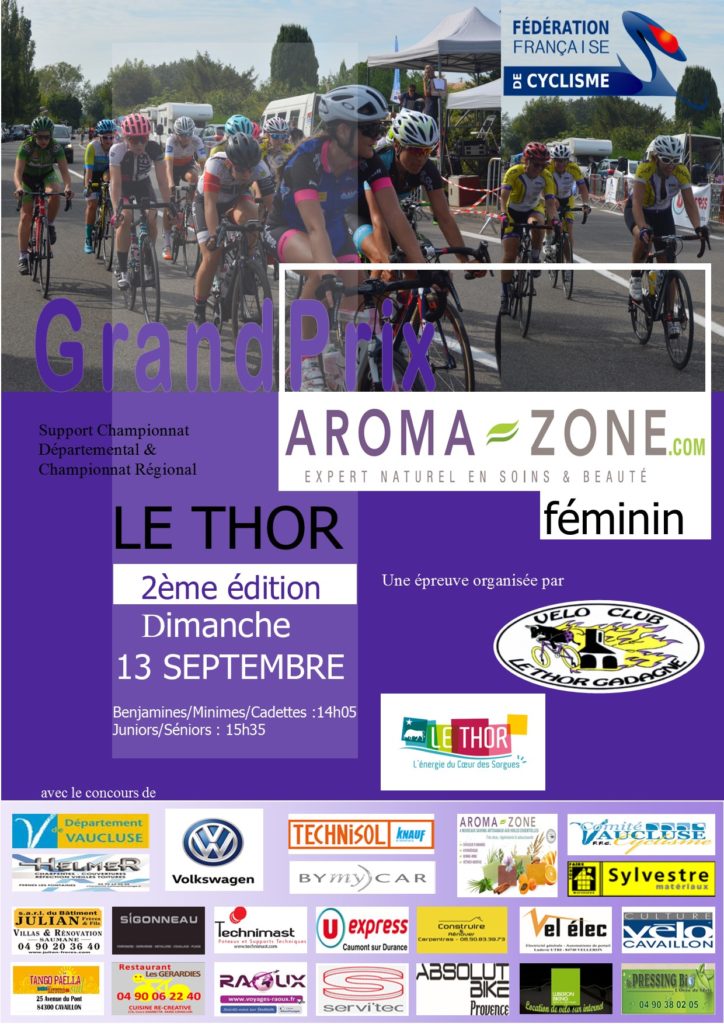 affiche Grand prix Aromazone féminin 2020